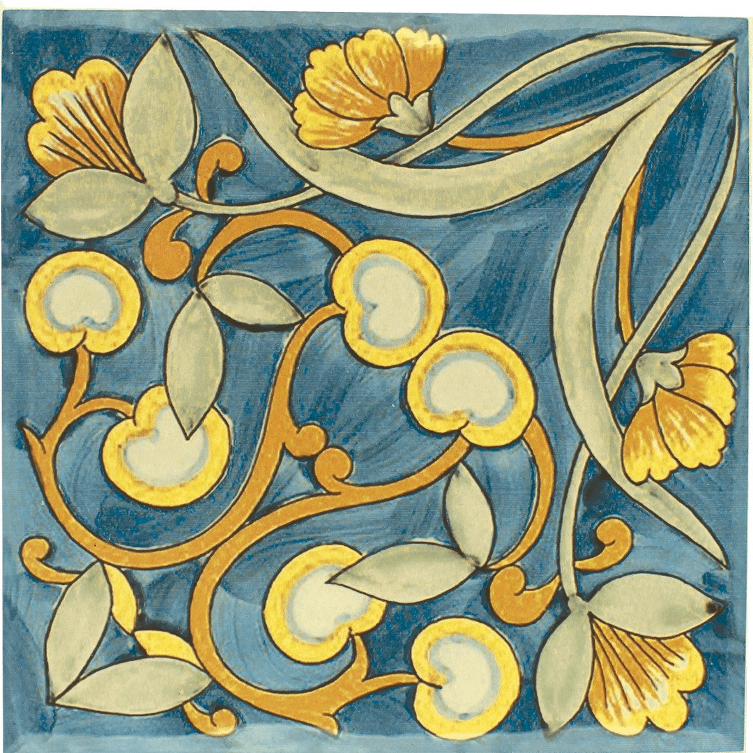 Tesoro Maioliche 6" x 6" Deco Porcelain Tile