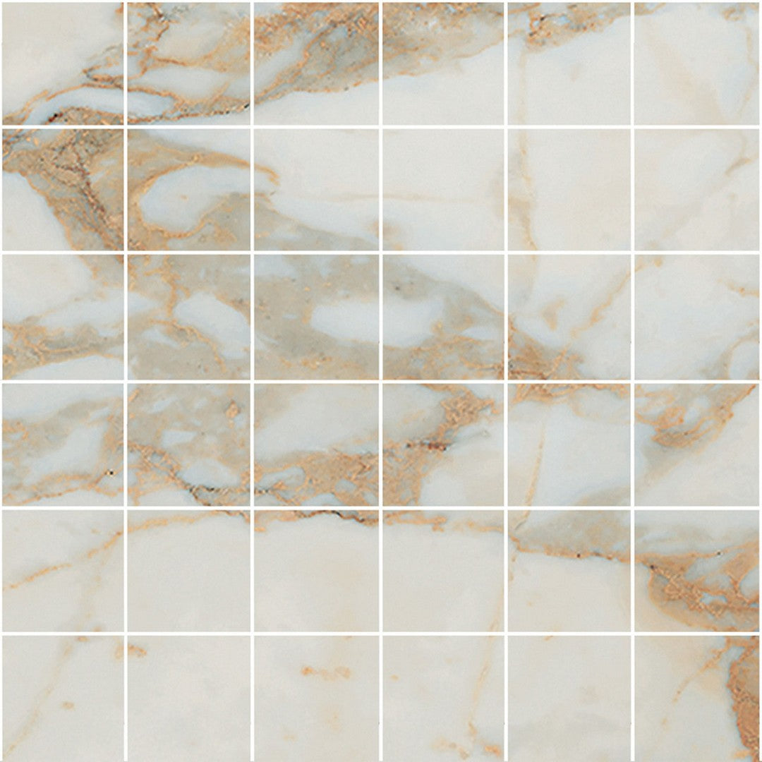 Floors 2000 Classica 12" x 12" Pressed Matte Porcelain Mosaic 2"