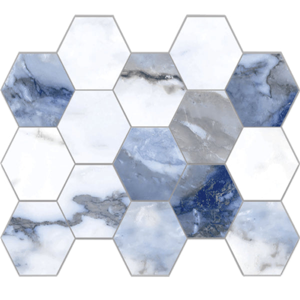 Happy Floors Crash 10" x 14" Polished Porcelain Hexagon Mosaic