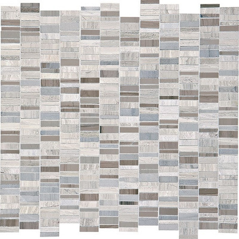 Daltile Decorative Accents 12" x 12" Mix Random Linear 1" Mosaic