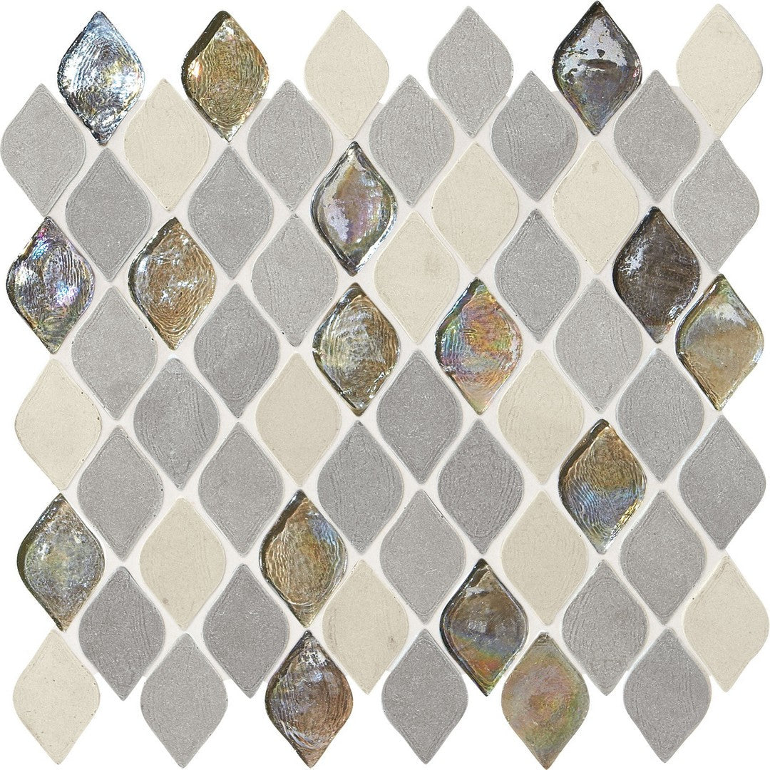 Daltile Decorative Accents 12" x 14" Mix Raindrop Mosaic