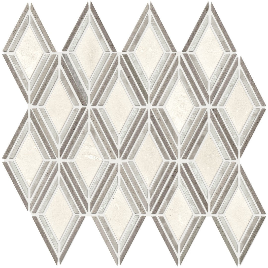 Daltile Decorative Accents 12" x 13" Polished Argyle Mosaic