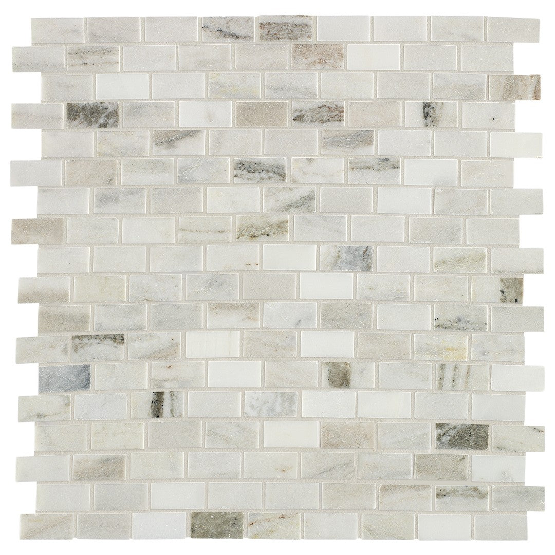 Daltile Decorative Accents 12" x 12" Polished Brick Joint Mosaic