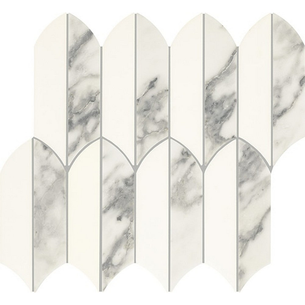 Daltile Eclessia Marble 13" x 14" Polished Natural stone Feather Mosaic