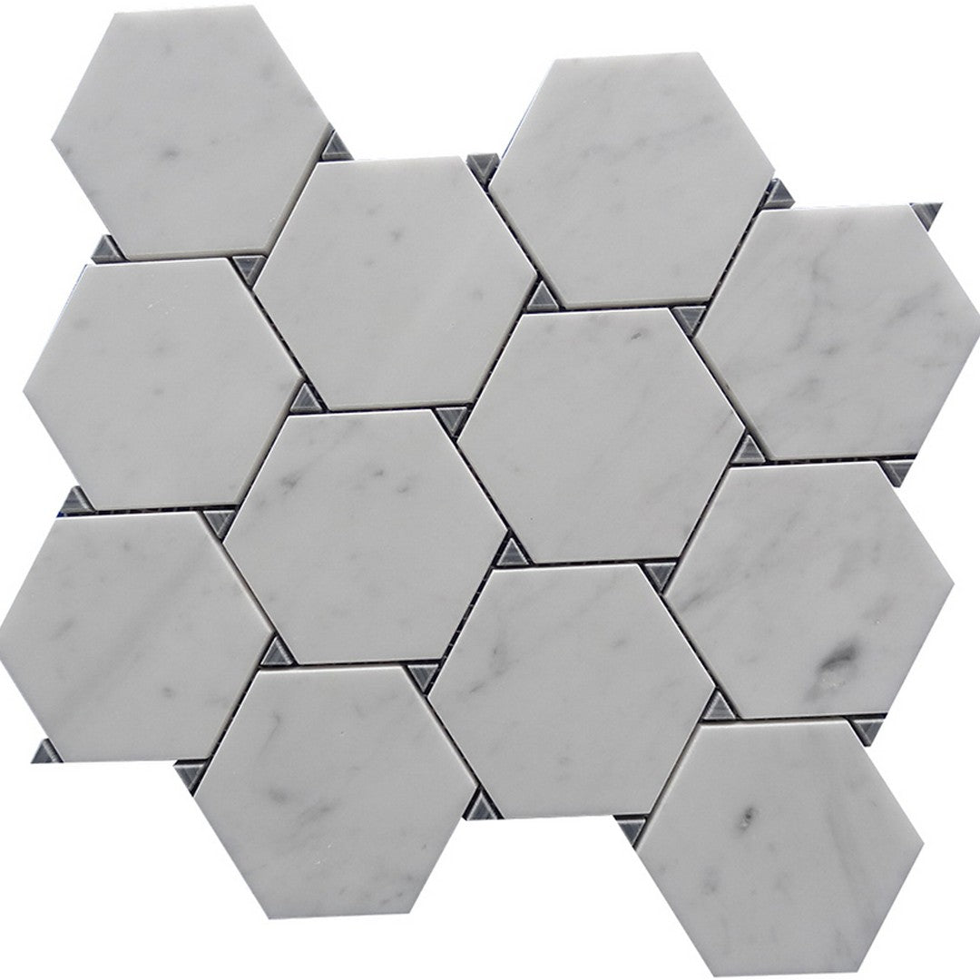 MiR Dc Metro 10.9" x 12.5" Natural Stone Mosaic Polished