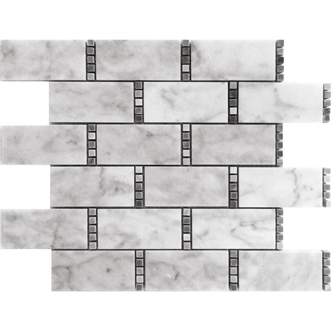 MiR Dc Metro 11.7" x 13" Natural Stone Mosaic Polished