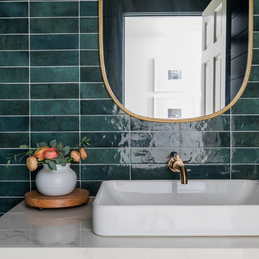 Bedrosians Ceramic Cloe 2.5x8 Tile in Kitchen, Bathroom & Shower Walls