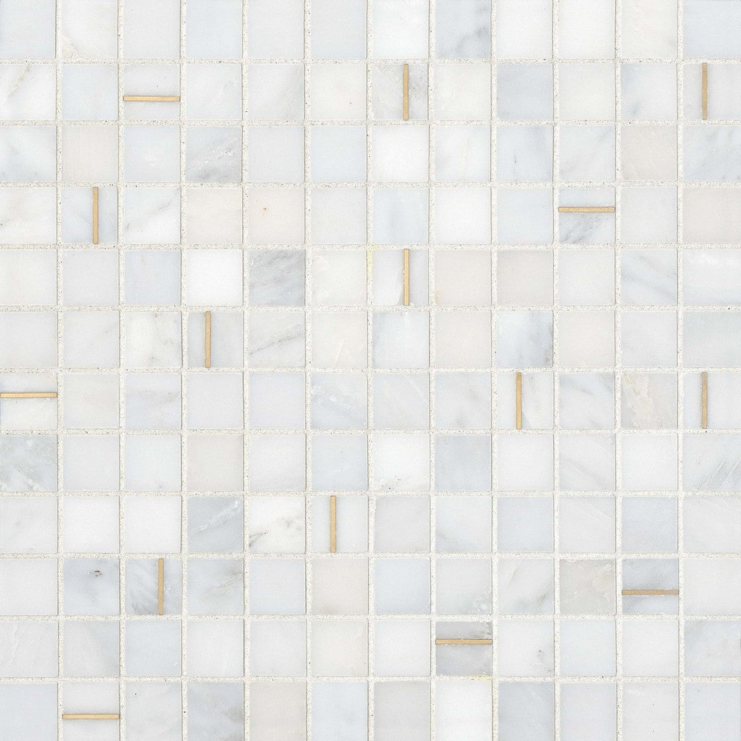 Bedrosians Ferrara 11.75" x 11.75" Honed Marble Mosaic