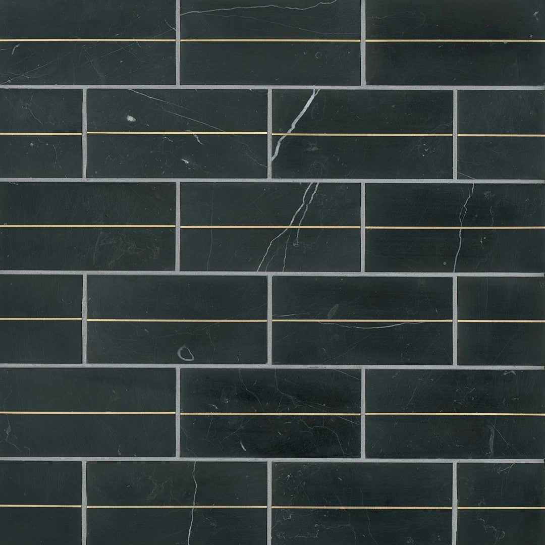 Bedrosians Ferrara 3" x 6" Honed Marble Deco Tile (Sale)