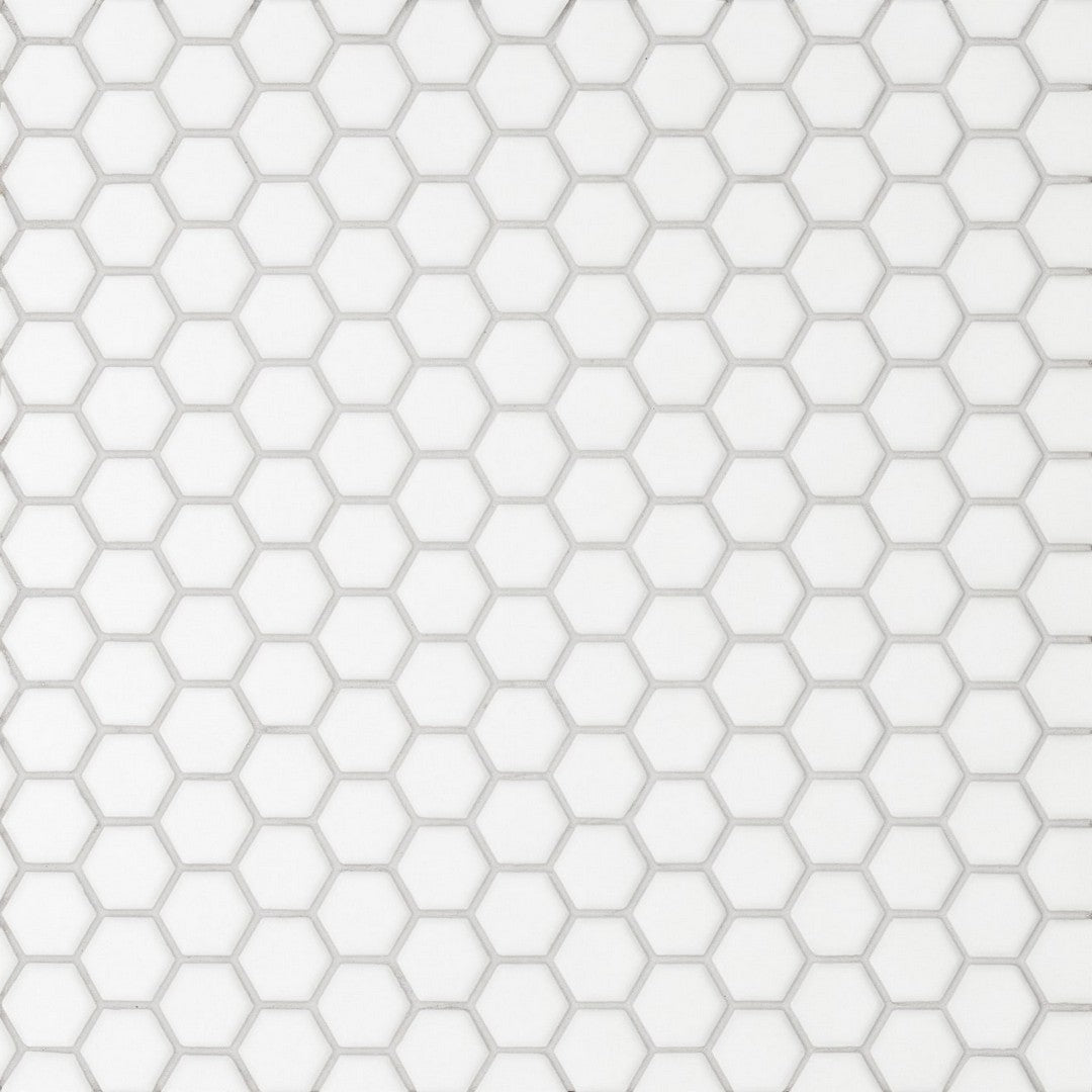 Bedrosians Le Cafe 10.25" x 11.75" Hexagon Matte Porcelain 1" Mosaic