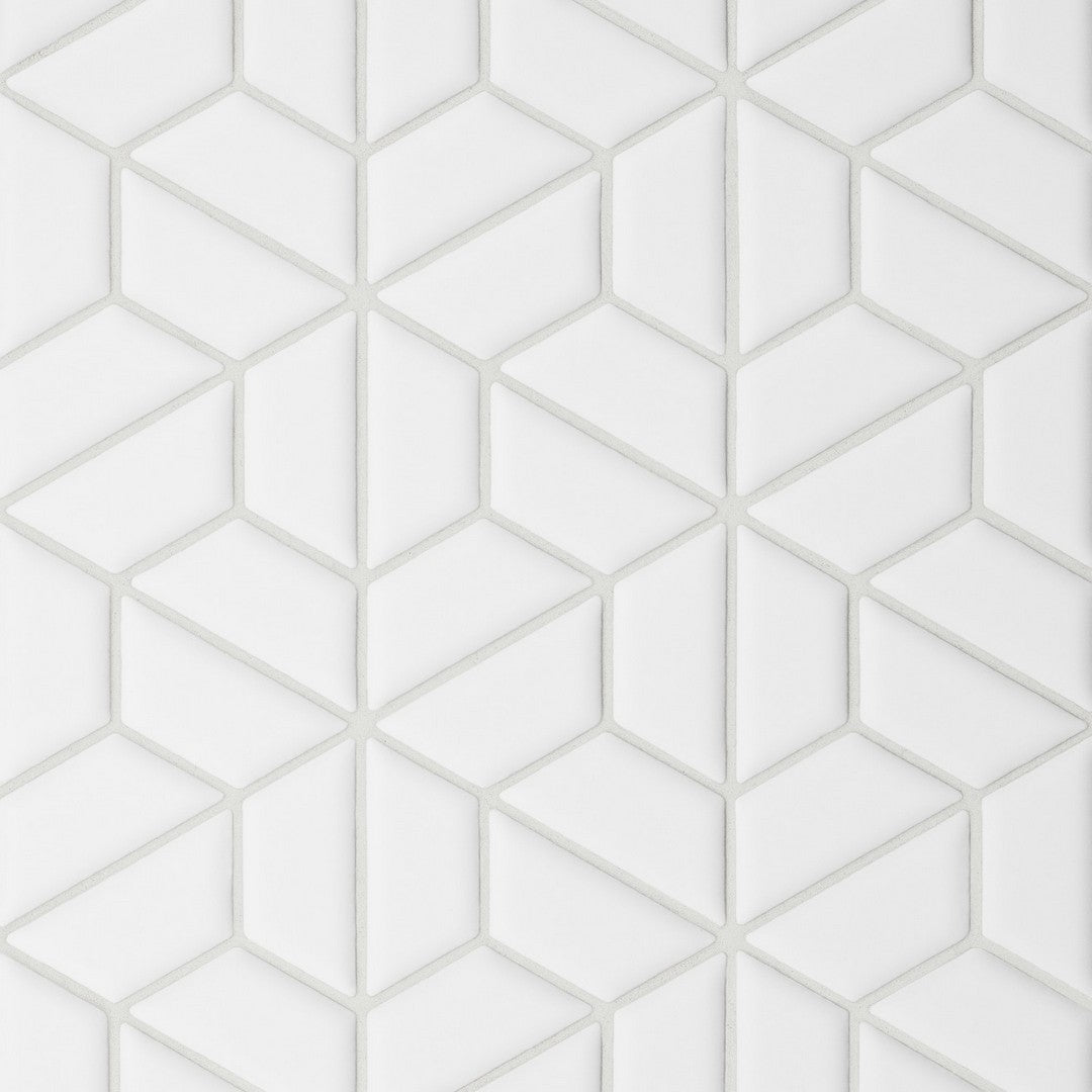 Bedrosians Le Cafe 11" x 12.75" Matte Porcelain Half Hexagon Mosaic