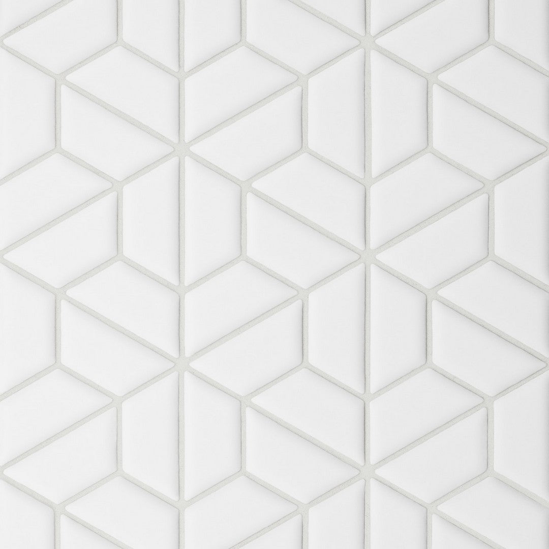 Bedrosians Le Cafe 11" x 12.75" Matte Porcelain Half Hex Mosaic (Sale)