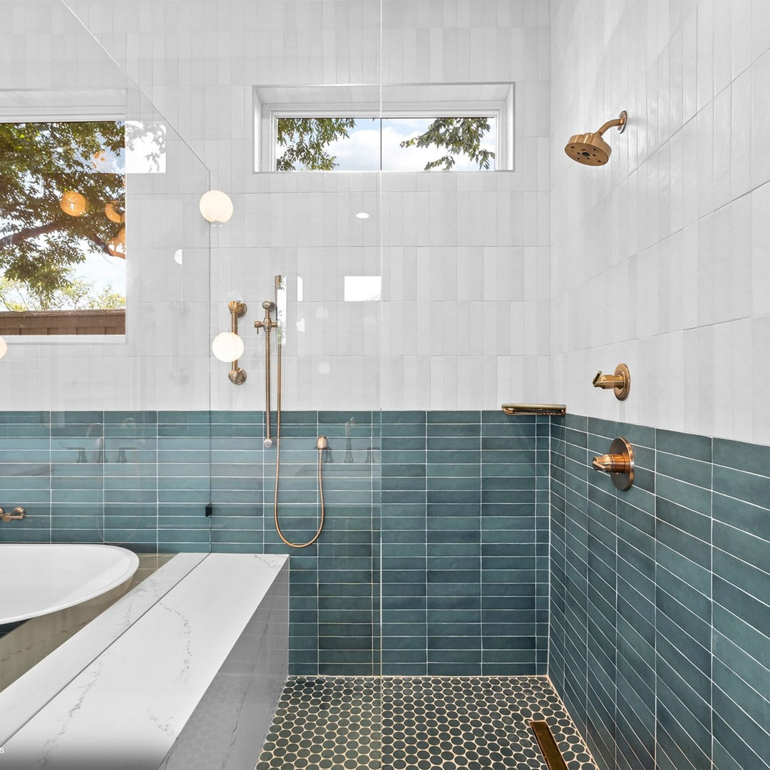 Bedrosians Makoto 2.5x10 Tile in Shoji White, Tatami Beige, Kumo