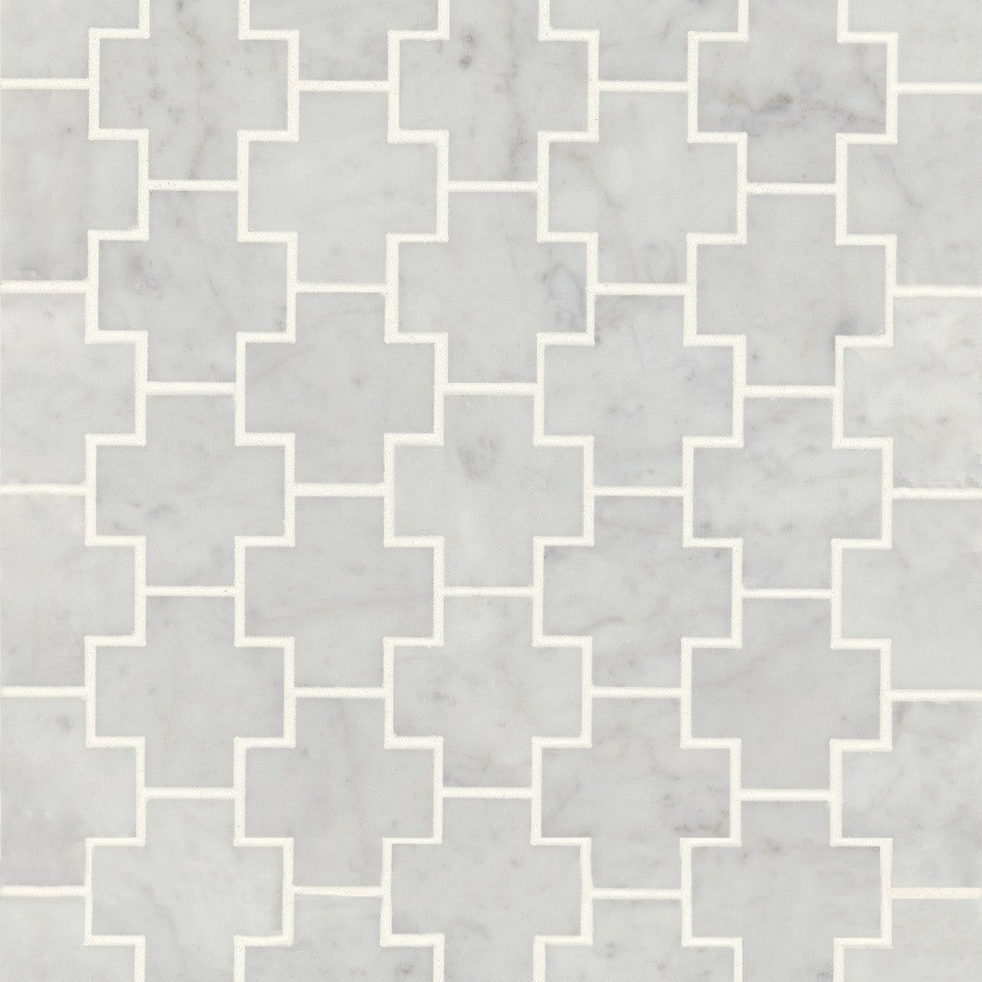 Bedrosians Monet 11" x 12.25" Honed Marble 4 Mosaic (Sale)