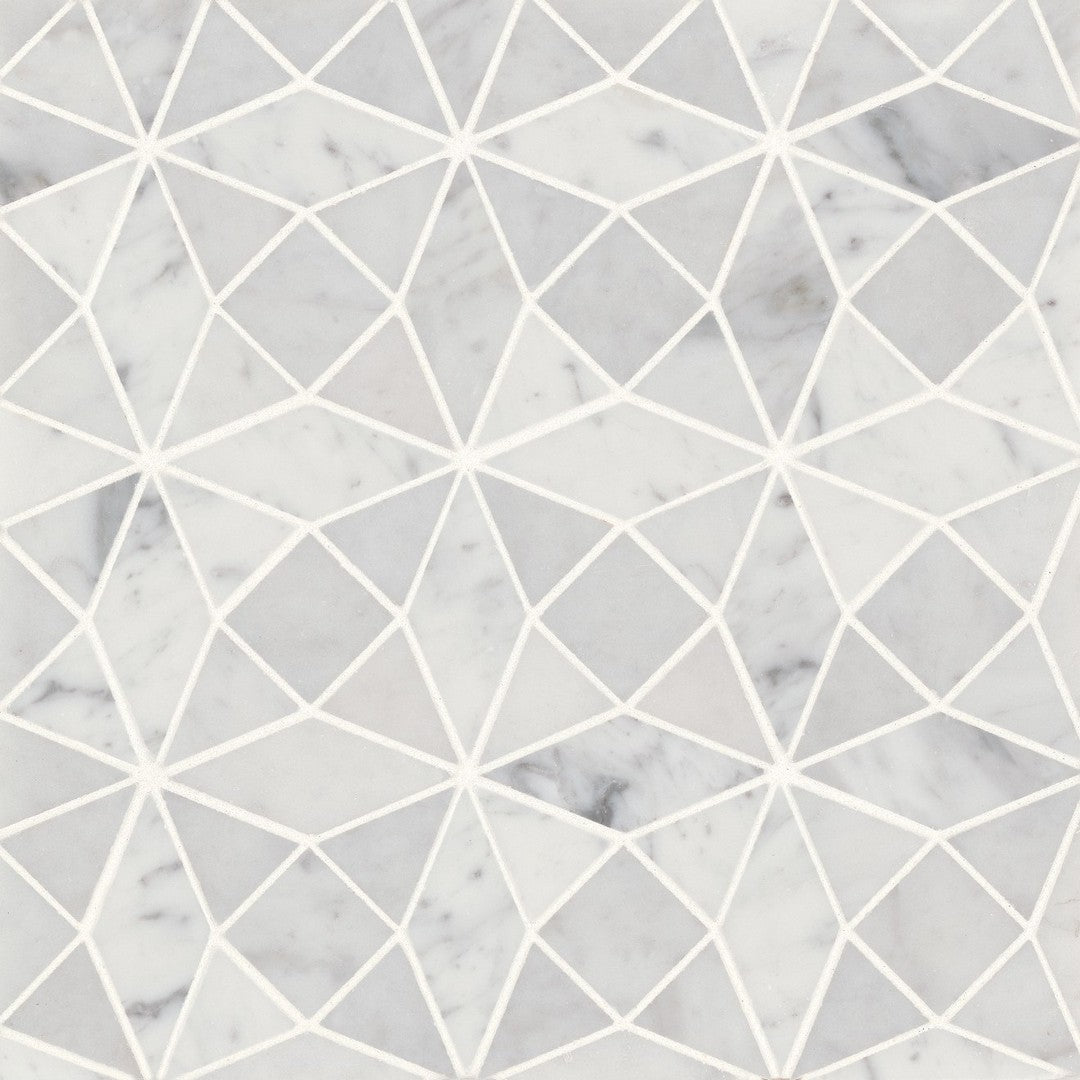 Bedrosians Monet 10.25" x 10.25" Honed Marble 5 Mosaic (Sale)