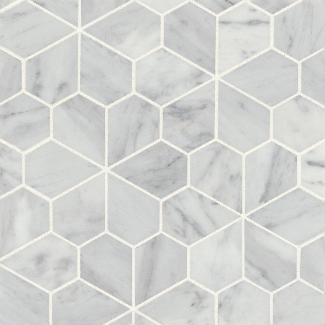Bedrosians Monet 9.75" x 9.75" Honed Marble 9 Mosaic (Sale)