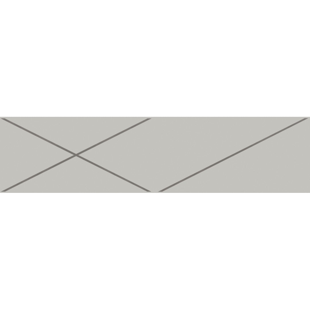 Decortiles Natural 4" x 16" Glossy Patch Tribal Ceramic Deco Tile