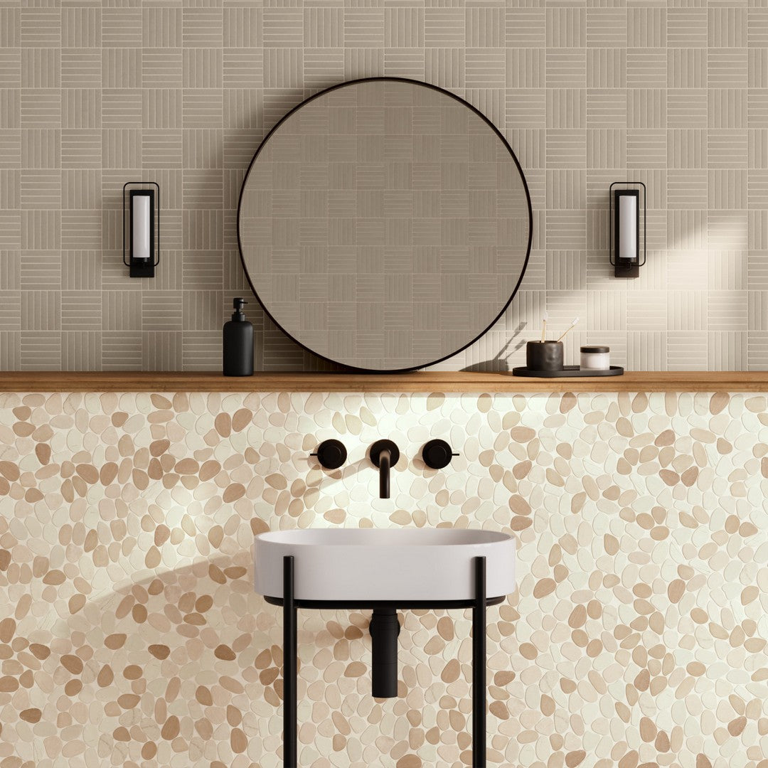 Bedrosians-Sahara-11.75-x-11.75-Matte-Crosshatch-Porcelain-Mosaic-Tile-Taupe