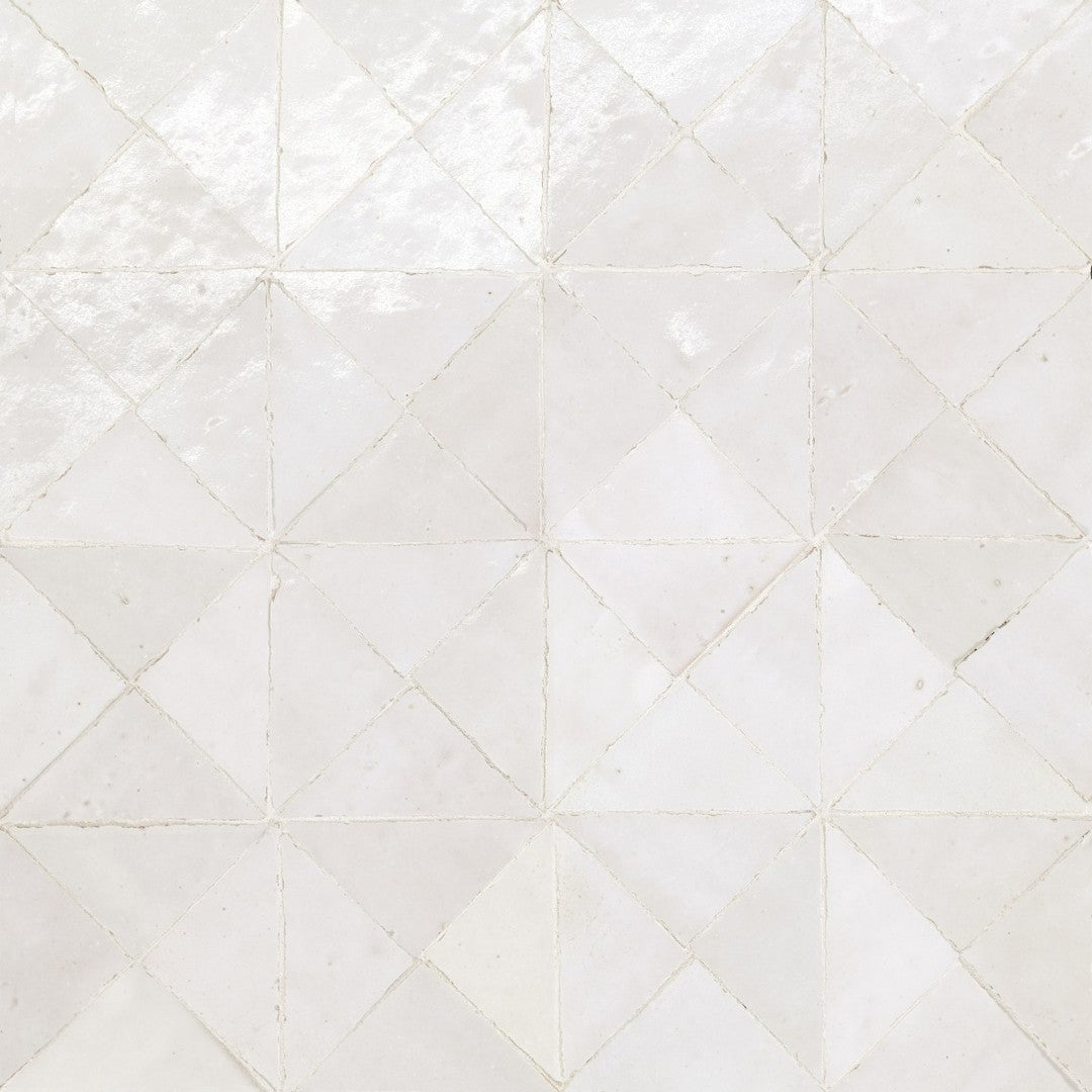 Bedrosians Zagora 12" x 12" Triangle Glossy Zellige Mosaic Tile