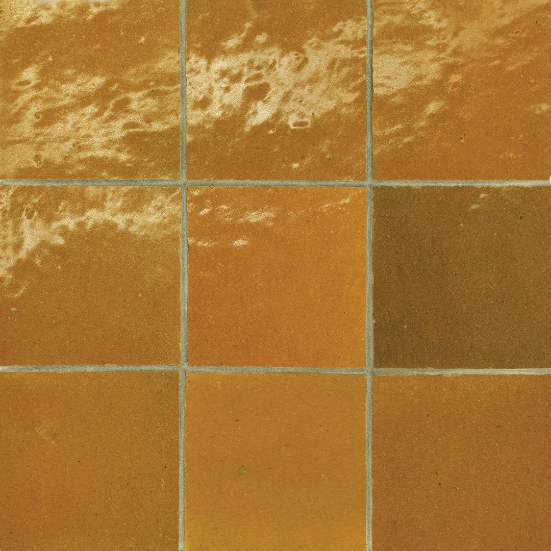 Bedrosians Zagora Ceramic 4x4 Zellige Backsplash Tile in Glossy