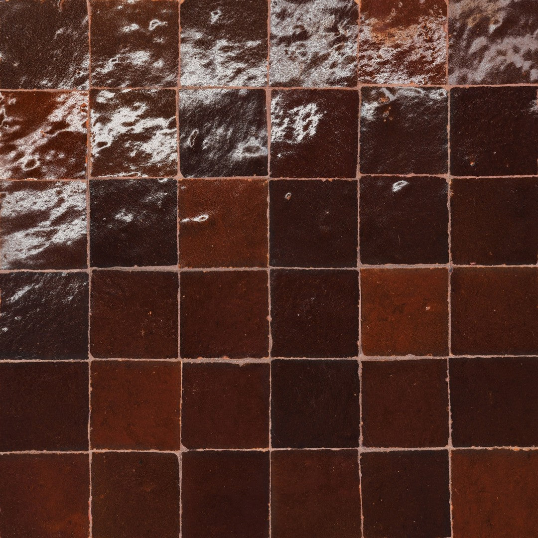 Bedrosians Zagora 12" x 12" Glossy Zellige Mosaic Tile