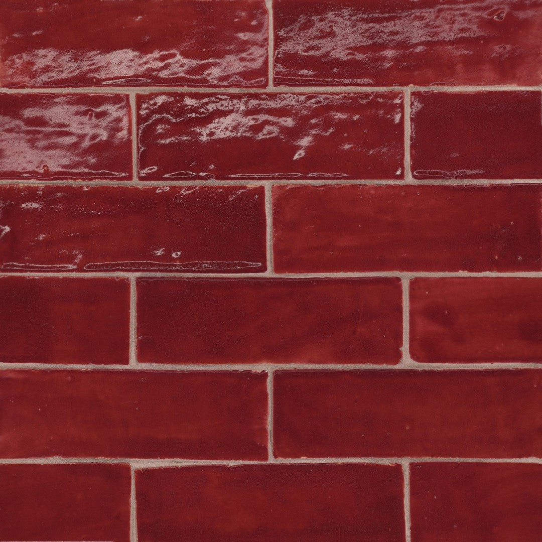 Glossy Zagora Zellige 2x6 Tile by Bedrosians in Ceramic