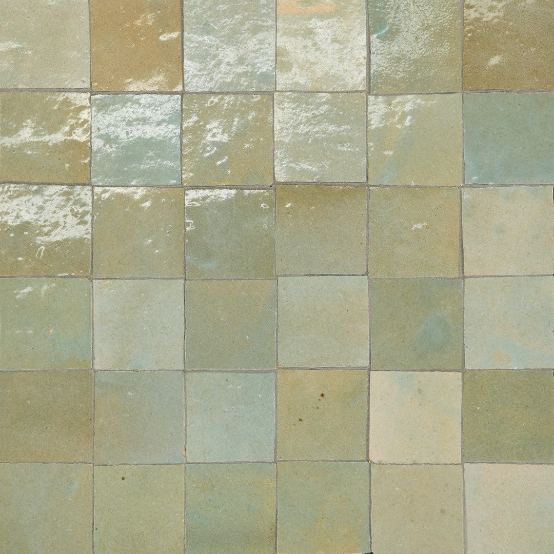 Bedrosians Zagora 12" x 12" Glossy Zellige Mosaic Tile