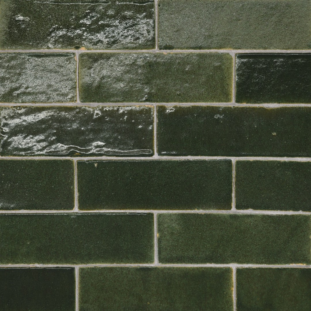 Glossy Zagora Zellige 2x6 Tile by Bedrosians in Ceramic