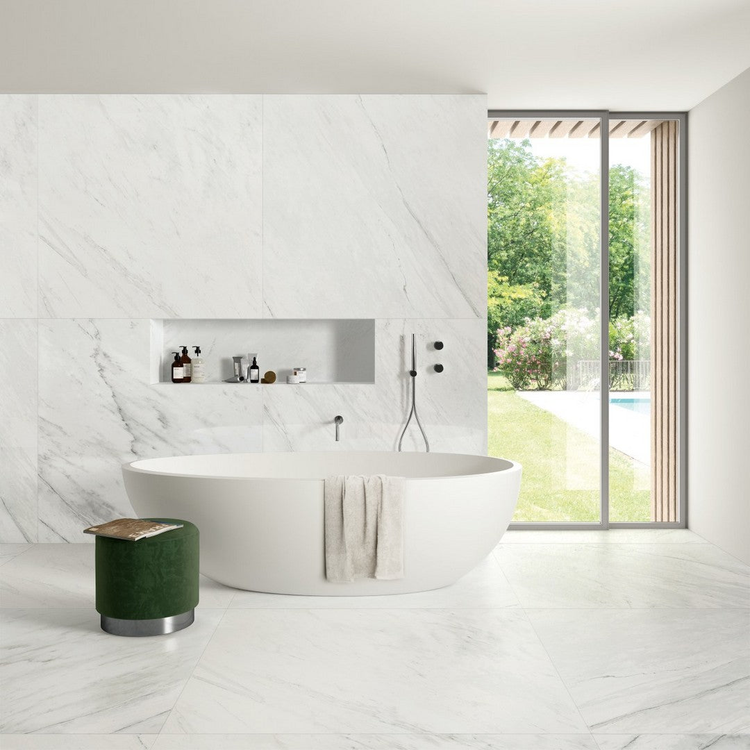 Bedrosians-Magnifica-Nineteen-Forty-Eight-48-x-48-8mm-Honed-Porcelain-Tile-in-Luxe-White-Luxe-White-Honed