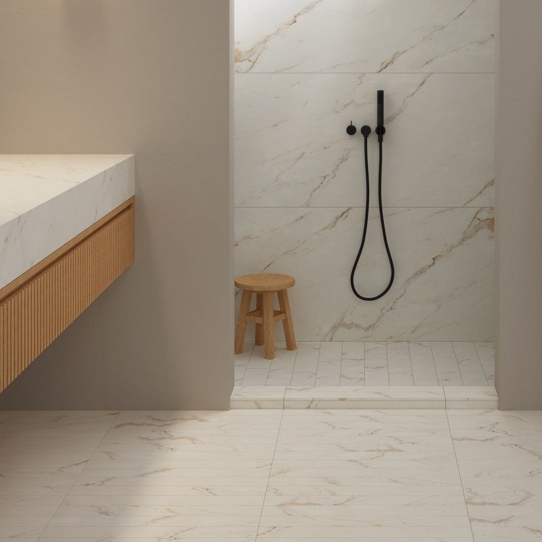 Bedrosians-Magnifica-ERA-12-x-24-Polished-Porcelain-Tile-Calacatta-Oro