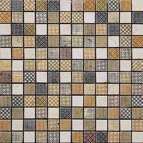 MiR Artistic 11.8" x 11.8" Natural Stone 0.9" Square Mosaic