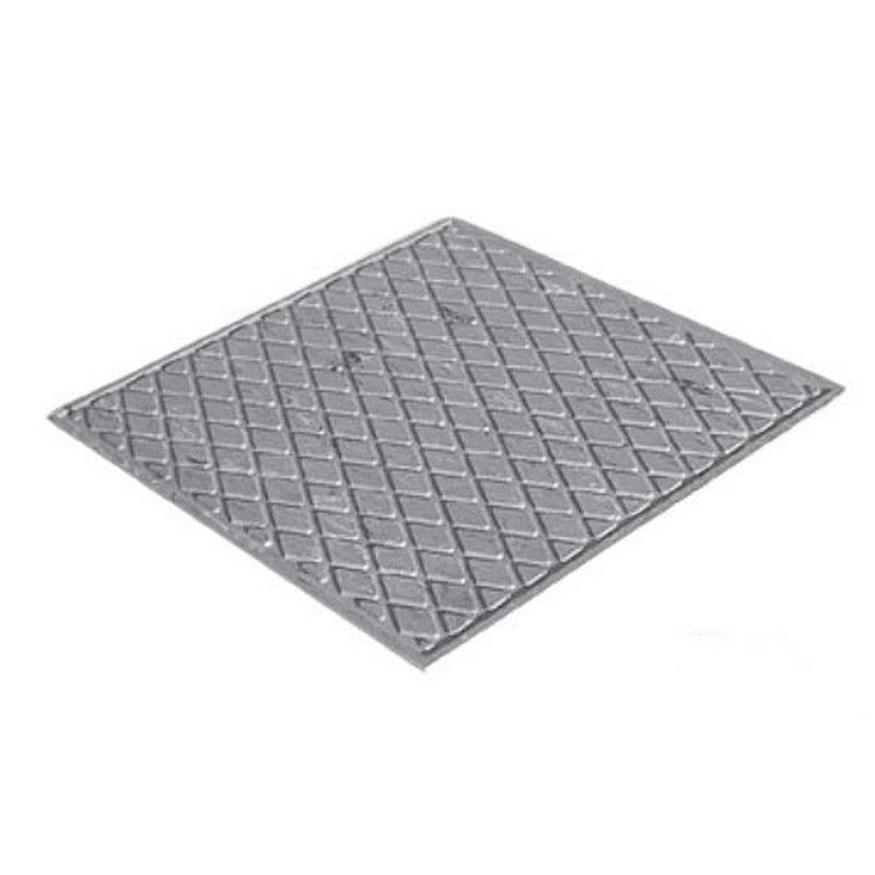 Flexco-SpexTones-Diamond-Landing-Tile-27-x-27-Rubber-Tile-Arctic-&-Nickel,-Titanium,-Linen