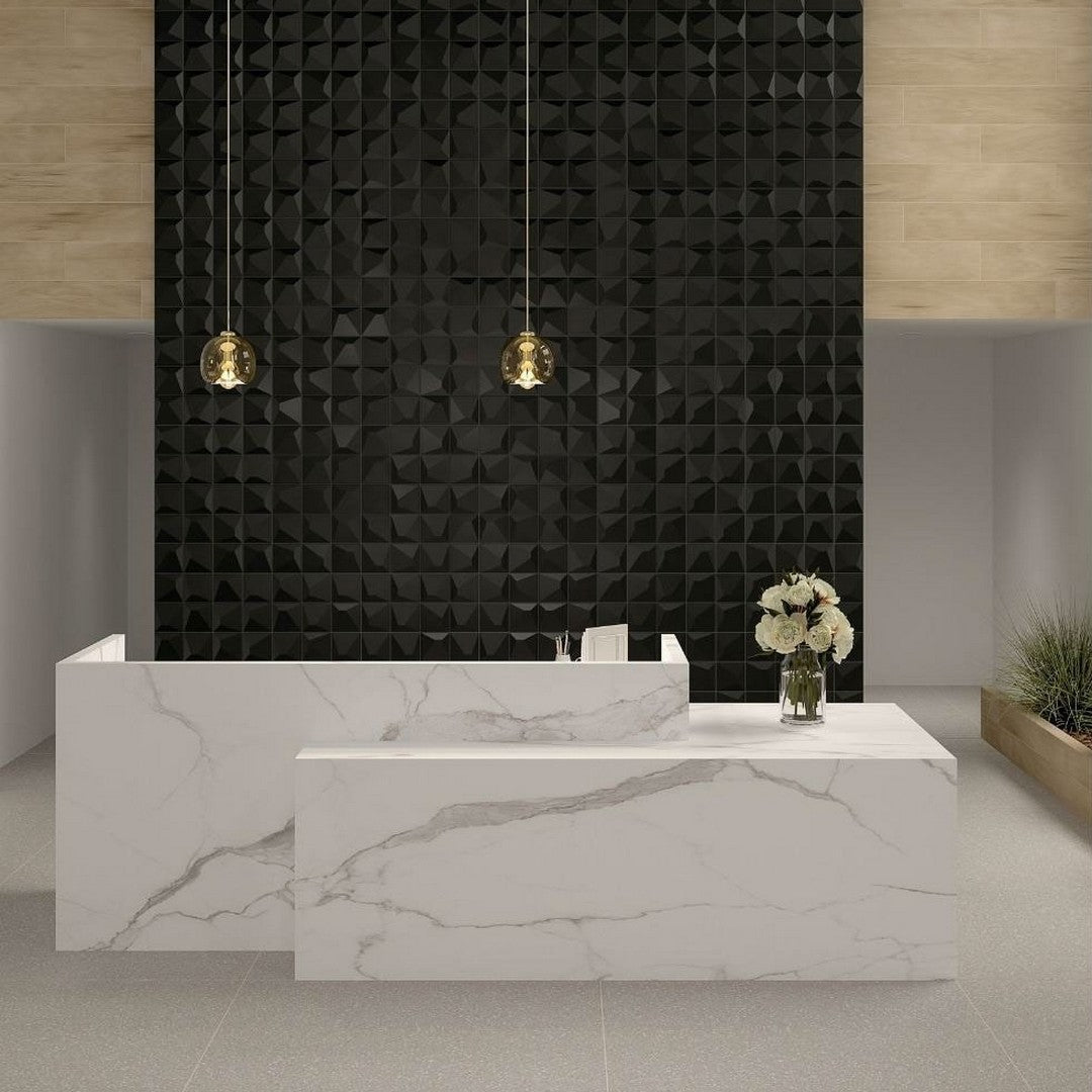 Daltile-Electric-6-x-6-Satin-Metal-&-Stone-Apex-Wall-Tile-Volt-Carbon