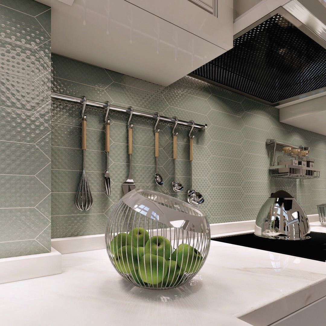 Tesoro-Marrow-3-x-12-Pressed-Glossy-Deco-Picket-Ceramic-Wall-Tile-Seafoam