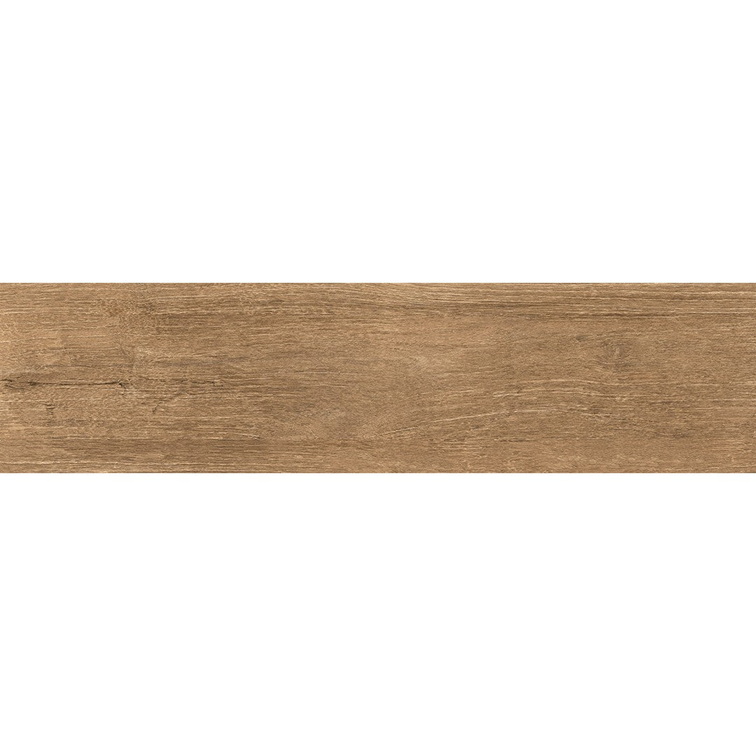 Tesoro Tavol 12" x 48" Rectified Matte Porcelain Wood Tile