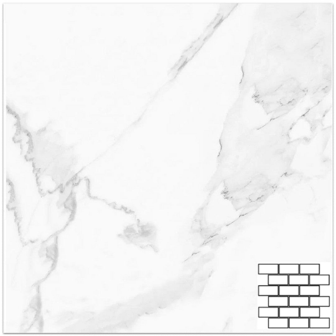 Tesoro Vintage 11.75" x 11.75" Matte 2x4" Staggered Porcelain Mosaic