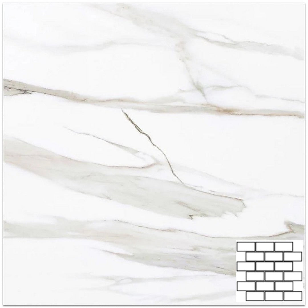 Tesoro Vintage 11.75" x 11.75" Matte 2x4" Staggered Porcelain Mosaic