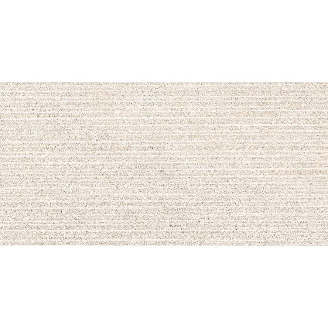 Edimax Astor Feel 12" x 24" Textured Porcelain 3D Stripes Deco Wall Tile