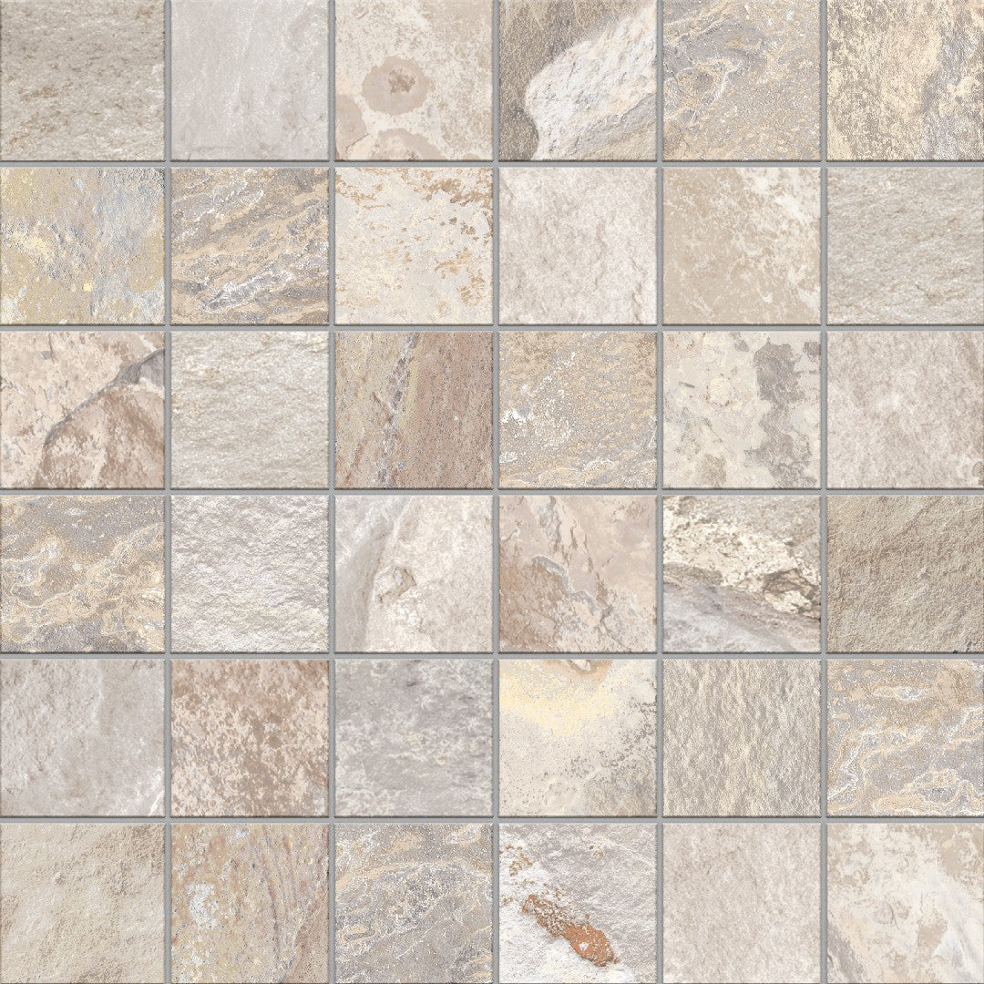 Edimax Astor More 12" x 12" Natural Porcelain 2" Mosaic