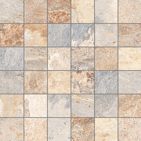Edimax Astor Slaty 12" x 12" Natural Porcelain 2" Mosaic