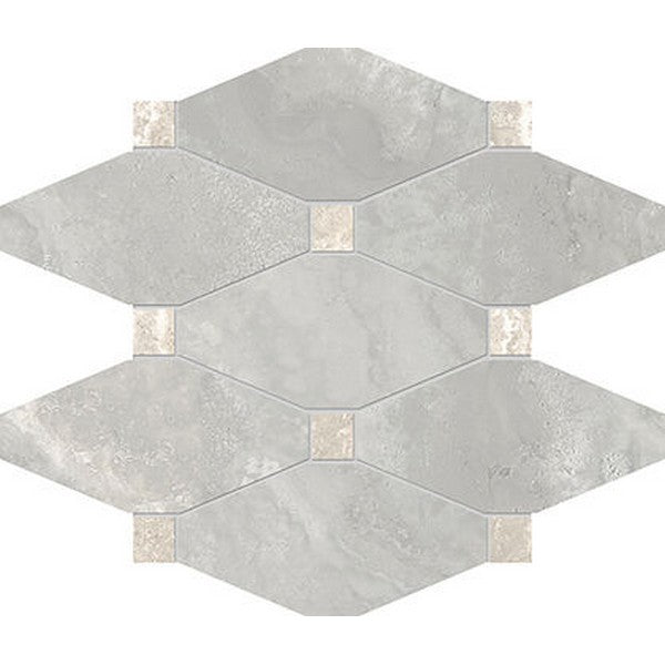 Edimax Astor Stream 12" x 9.4" Natural Octagon Porcelain Mosaic