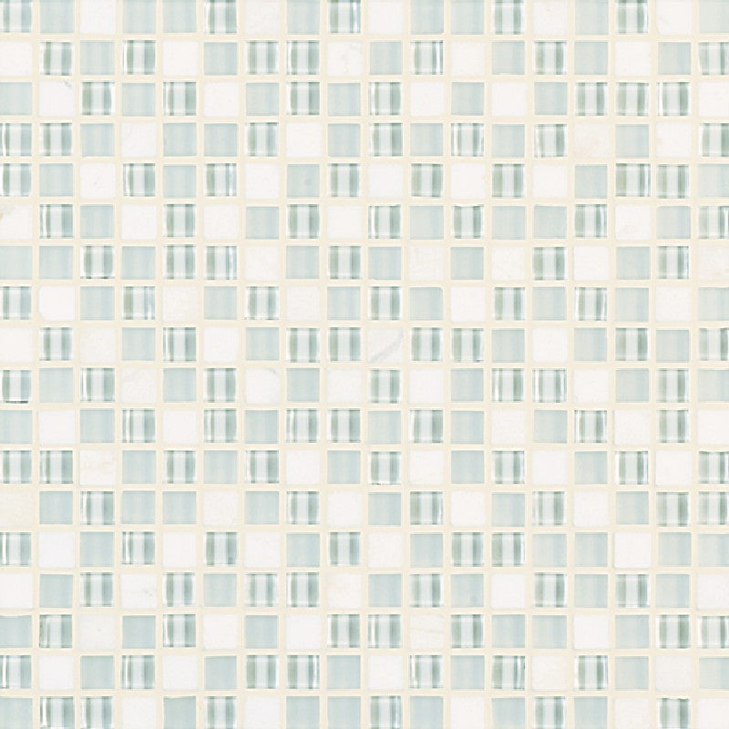 Crossville Ebb & Flow 11.75" x 11.75" Natural Stone and Glass 0.5" Mosaic
