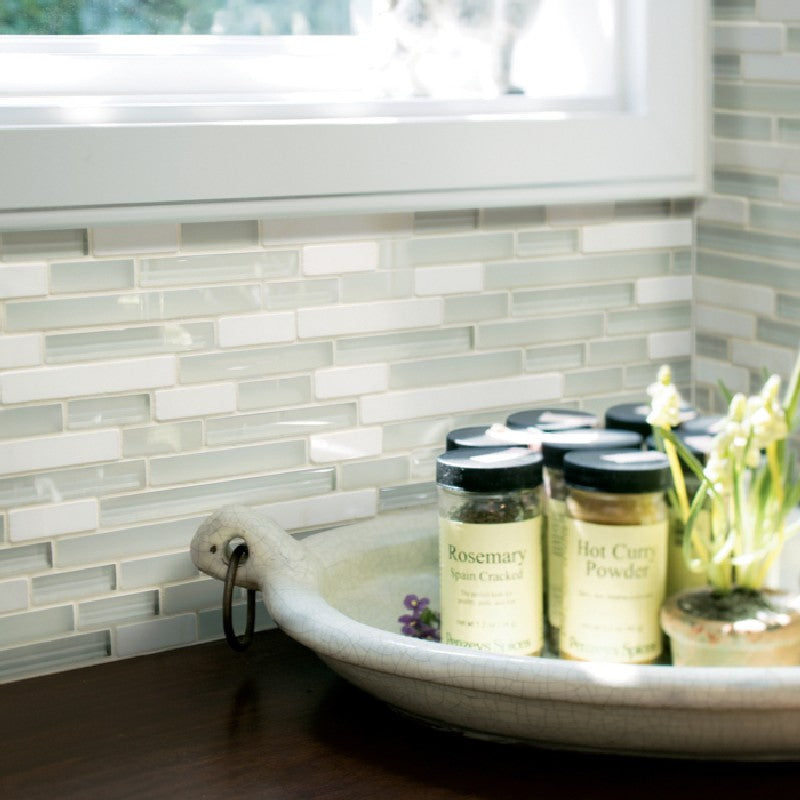 Crossville-Ebb-&-Flow-11.75-x-13-Natural-Stone-and-Glass-Mixed-Linear-Mosaic-Snow-and-Ice