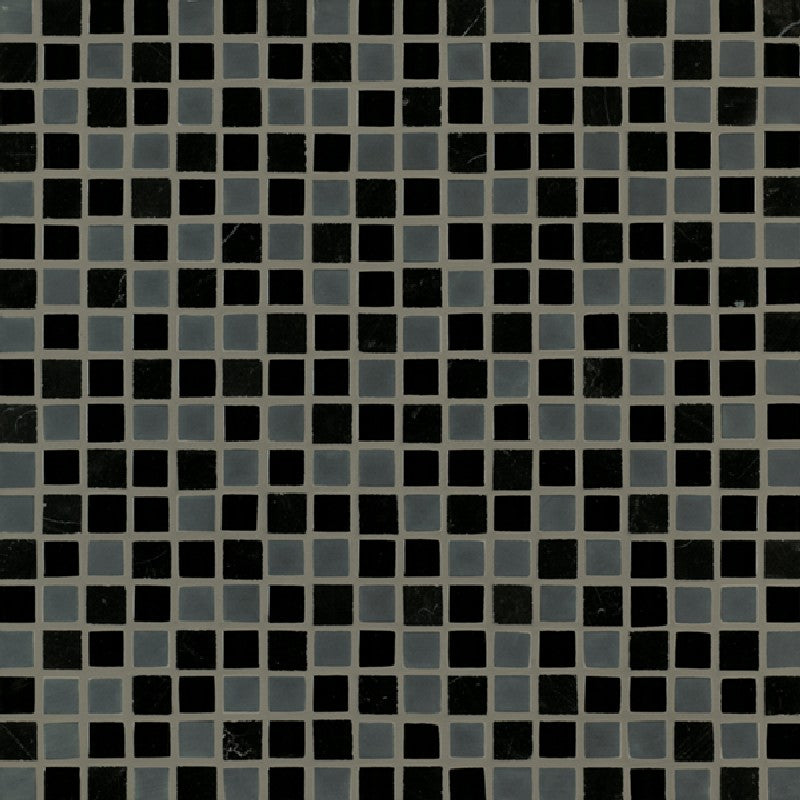 Crossville Ebb & Flow 11.75" x 11.75" Natural Stone and Glass 0.5" Mosaic