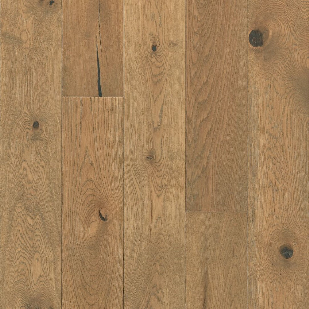 Hartco TimberBrushed Bronze 5" Engineered Oak Hardwood Plank Wire Brushed