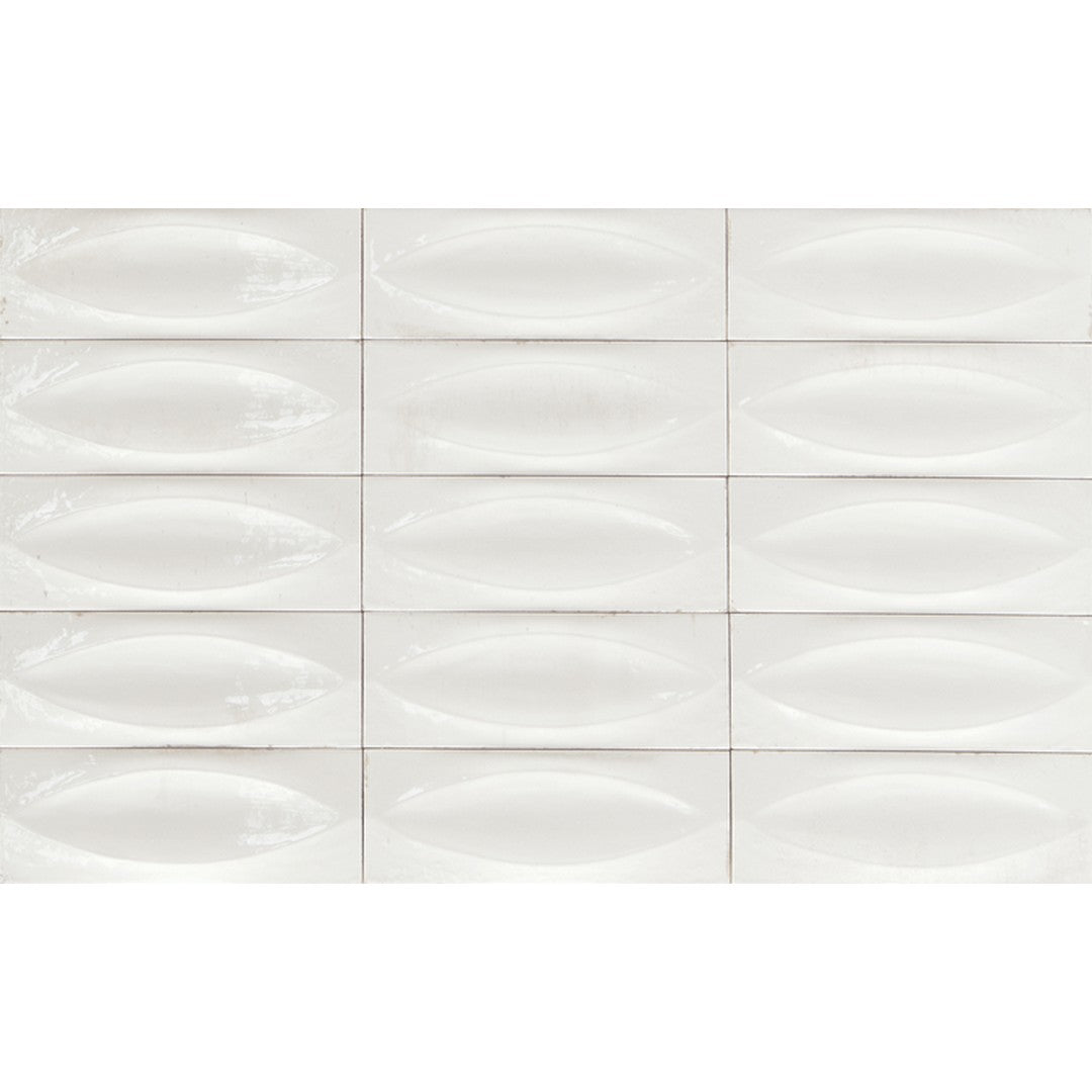 Tesoro Gleeze 3" x 8" Pressed Glossy 3D Eye Deco Porcelain Tile