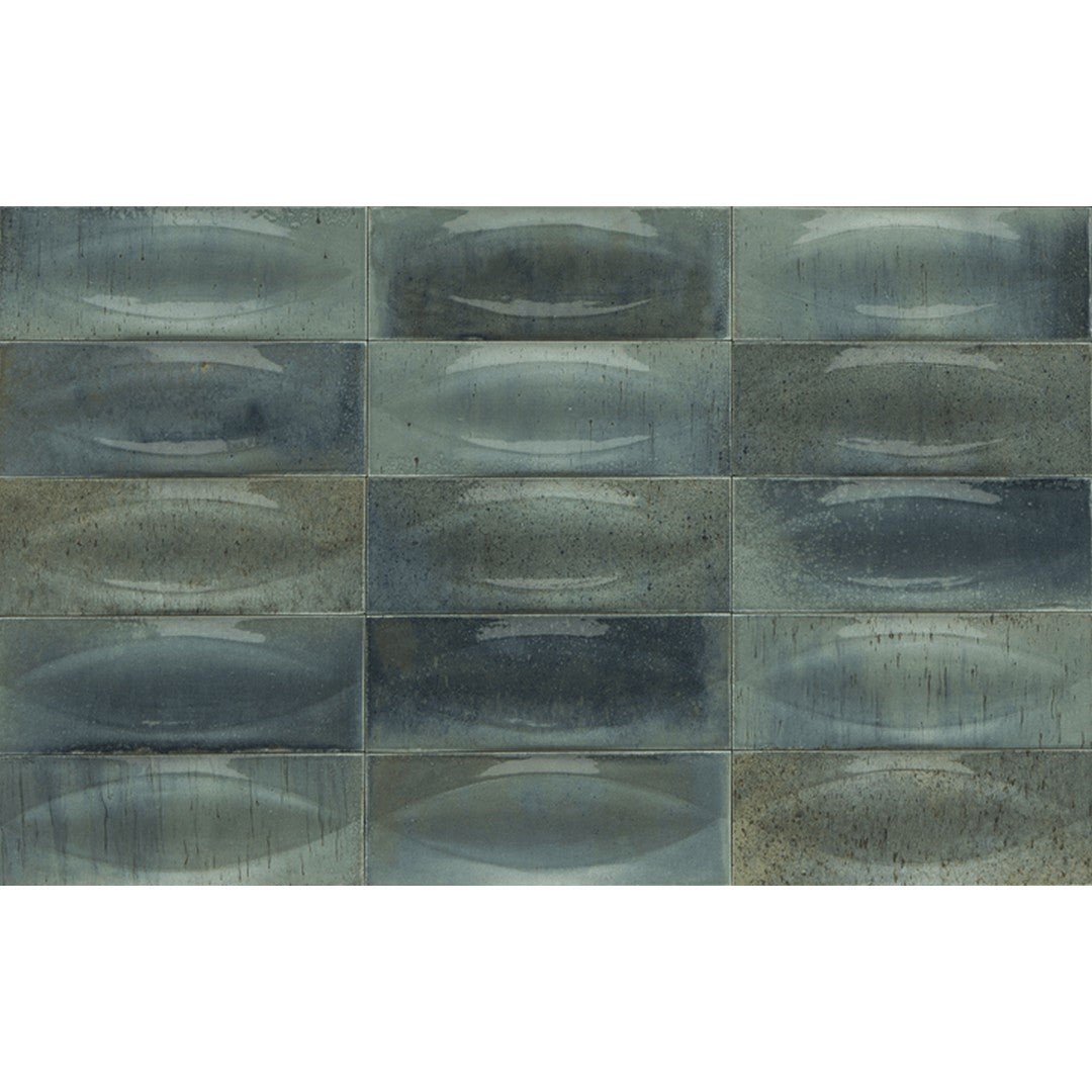 Tesoro Gleeze 3" x 8" Pressed Glossy 3D Eye Deco Porcelain Tile