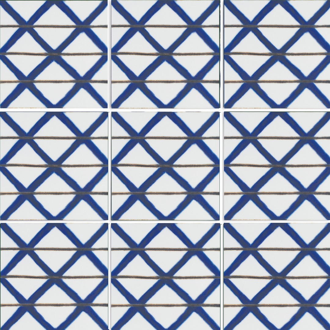 Tesoro-Sol-6-x-6-Glossy-Porcelain-Deco-Tile-Tappeto-4