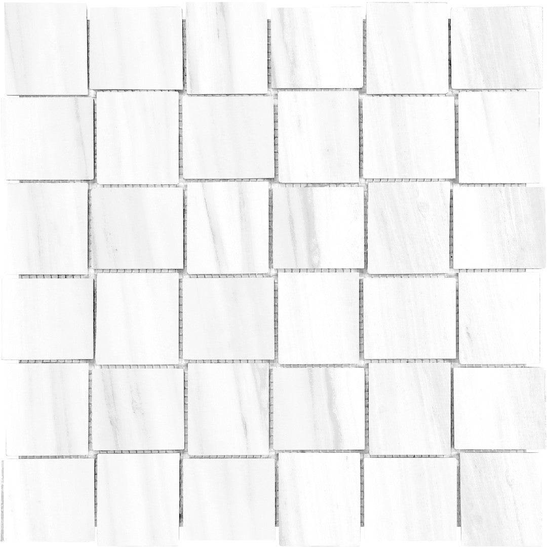 Tesoro Lucca 11.75" x 11.75" Rectified Polished Porcelain Basketweave Mosaic