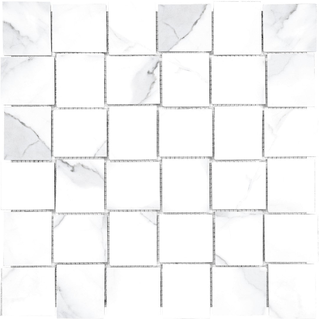 Tesoro Lucca 11.75" x 11.75" Rectified Matte Porcelain Basketweave Mosaic